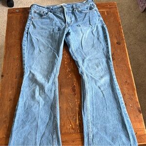 Abercrombie & Fitch Light Blue Boot Cut Jeans Mid Rise
